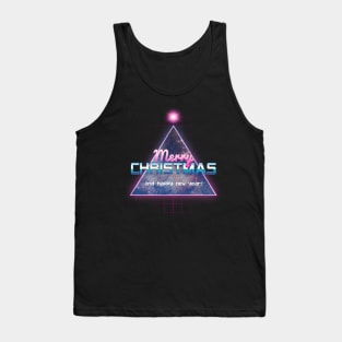 Merry Christmas Happy New Year Cyberpunk Vaporwave Tank Top